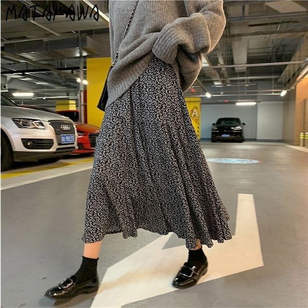 korean version loose allmatch floral skirts womens office lady print aline woman 210506, Black
korean version loose allmatch floral skirts womens office lady print aline woman 210506, Black
