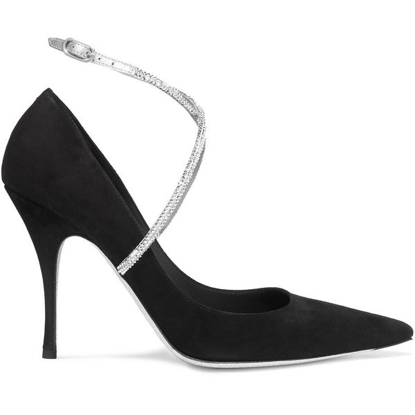 fashion- shoes silver rhinestone strap pointed toes women pumps stiletto heel chic shoes high heels trendy party, Black
fashion- shoes silver rhinestone strap pointed toes women pumps stiletto heel chic shoes high heels trendy party, Black
