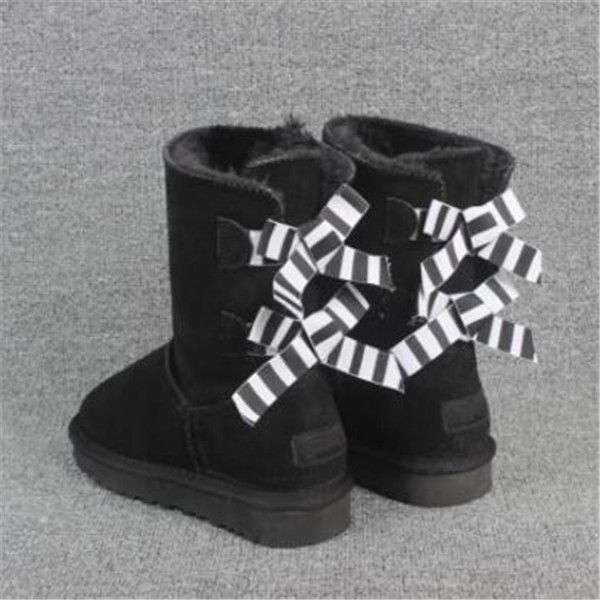 2022 fashionable short 3280 women snow boots 2 zebra stripes bow keep warm boot sheepskin plush boots w dustbag card transshipment, Black
2022 fashionable short 3280 women snow boots 2 zebra stripes bow keep warm boot sheepskin plush boots w dustbag card transshipment, Black