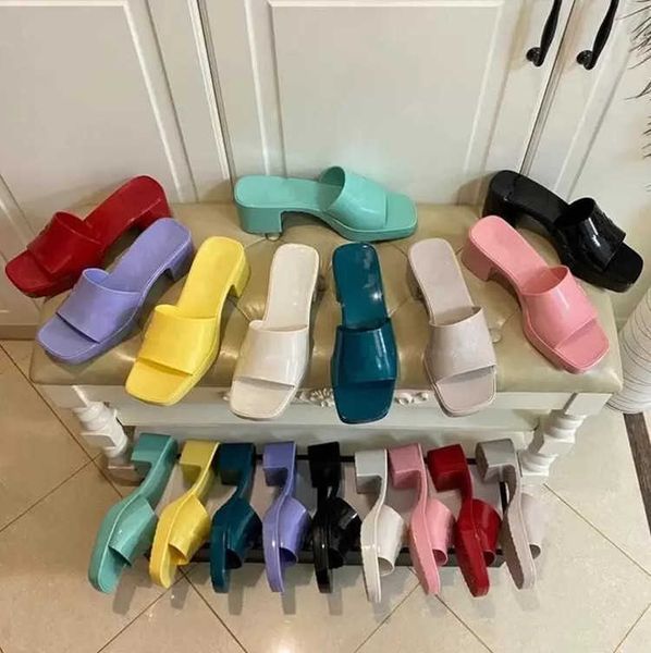 women rubber high heel jelly slipper woman slide sandal g platform slipper summer embossed candy colors outdoor beach flip flops womens, Black
women rubber high heel jelly slipper woman slide sandal g platform slipper summer embossed candy colors outdoor beach flip flops womens, Black