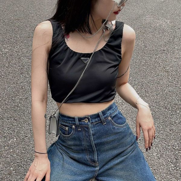 vest designers womens t shirts with triangle badge fashion luxury brand p lady t-shirt sleeveless tees clothing tshirt ow6n, White
vest designers womens t shirts with triangle badge fashion luxury brand p lady t-shirt sleeveless tees clothing tshirt ow6n, White