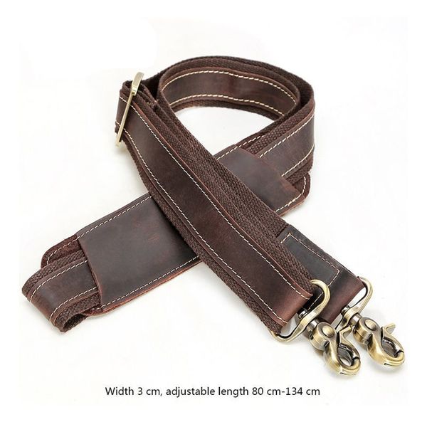 thinkthendo adjustable vintage leather replacement shoulder strap for luggage bag accessories 80-134cm 220505, Black
thinkthendo adjustable vintage leather replacement shoulder strap for luggage bag accessories 80-134cm 220505, Black