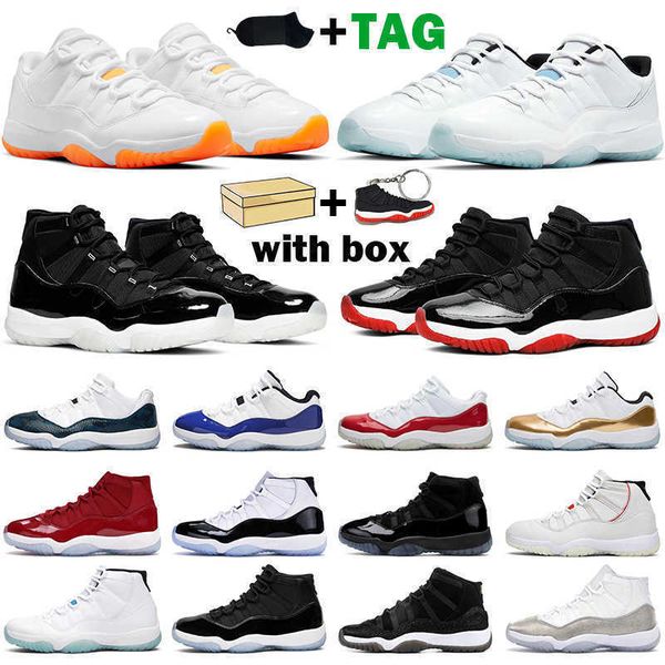 with box 11s men women basketball shoes citrus legend blue 11 jubilee 25th anniversary metallic silver concord space jam mens trainer sports
with box 11s men women basketball shoes citrus legend blue 11 jubilee 25th anniversary metallic silver concord space jam mens trainer sports
