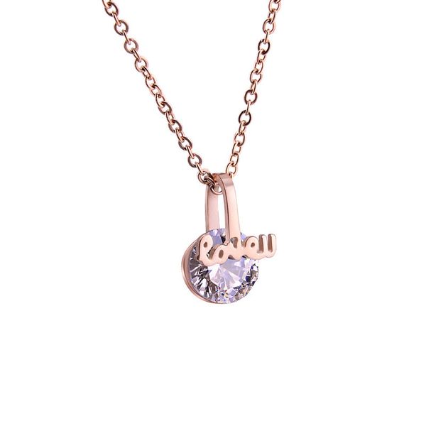 korean fashion 316l titanium steel lover's necklaces rose gold vacuum plated europe america style lady chain for women's girls jew, Silver
korean fashion 316l titanium steel lover's necklaces rose gold vacuum plated europe america style lady chain for women's girls jew, Silver