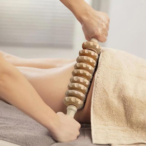 skin friendly fascia massager stick masage anti slip handle wood grooved gear multifunctional smooth roller 220712
skin friendly fascia massager stick masage anti slip handle wood grooved gear multifunctional smooth roller 220712