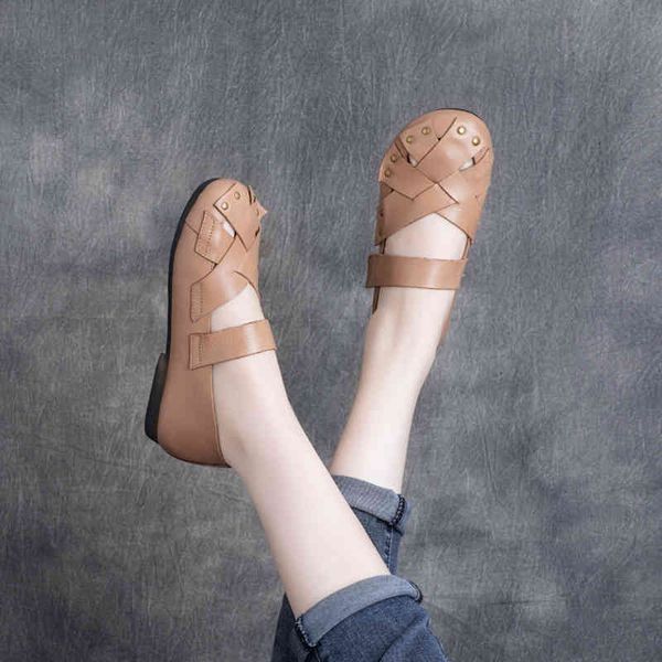 sandals spring cowhide round head woven hollow low heel soft sole shoes shallow mouth single mjcd, Black
sandals spring cowhide round head woven hollow low heel soft sole shoes shallow mouth single mjcd, Black