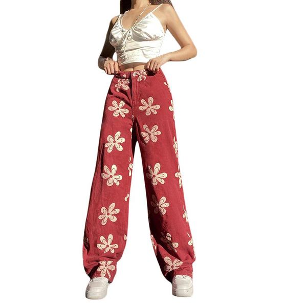 women's jeans xingqing retro floral y2k baggy wide leg woman low waist denim trousers vintage aesthetic korean streetwear pants harajuk, Blue
women's jeans xingqing retro floral y2k baggy wide leg woman low waist denim trousers vintage aesthetic korean streetwear pants harajuk, Blue
