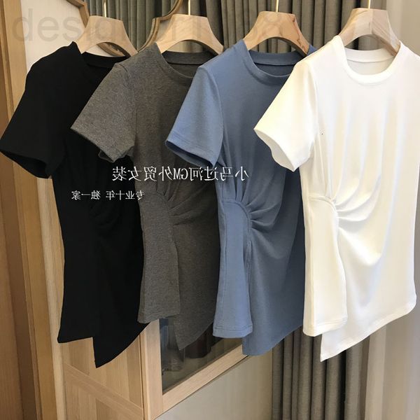 women's t-shirt designer h single ~ oversized elastic side waist sun pleat design split thin short sleeve t-shirt women's summer 2, White
women's t-shirt designer h single ~ oversized elastic side waist sun pleat design split thin short sleeve t-shirt women's summer 2, White