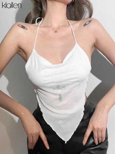 fashion camisole for women y2k streetwear wild slim skinny stretch mesh patchwork diamond female 2022 new, White
fashion camisole for women y2k streetwear wild slim skinny stretch mesh patchwork diamond female 2022 new, White