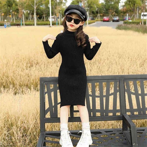 autumn winter kids knit sweater dresses for girls black beige turtleneck casual dress toddler little girls fall clothes children l220715, Red;yellow
autumn winter kids knit sweater dresses for girls black beige turtleneck casual dress toddler little girls fall clothes children l220715, Red;yellow