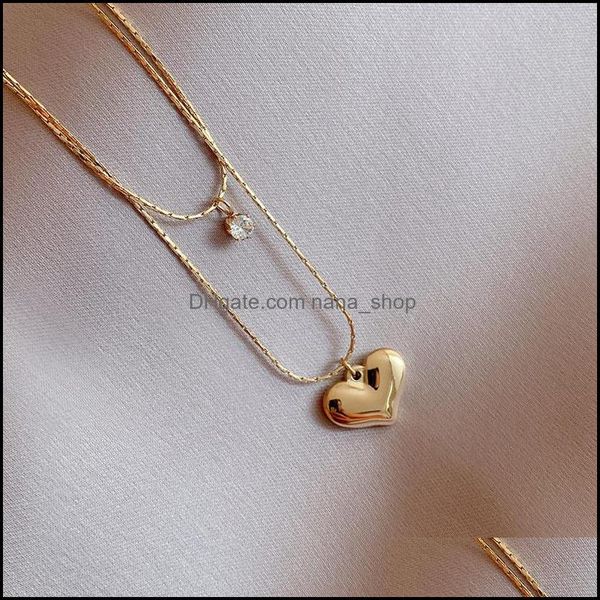 pendant necklaces pendants jewelry stainless steel gold color 2 layer heart necklace for women choker 20 dhedg, Silver
pendant necklaces pendants jewelry stainless steel gold color 2 layer heart necklace for women choker 20 dhedg, Silver