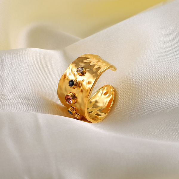 18k gold plated rings color zircon crystal opening wide band stainless steel rings engagement ring diamond for women jdr201677, Golden;silver
18k gold plated rings color zircon crystal opening wide band stainless steel rings engagement ring diamond for women jdr201677, Golden;silver