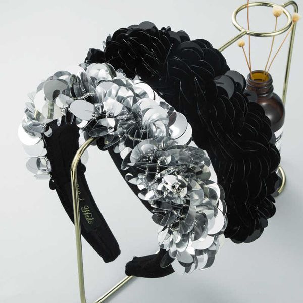 heming hair band ins personalized creative design fashion sequin hair band female dark wind three-dimensional sponge hair accessories, Silver
heming hair band ins personalized creative design fashion sequin hair band female dark wind three-dimensional sponge hair accessories, Silver