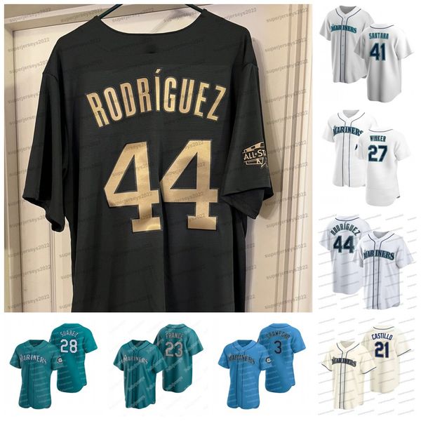 44 julio rodriguez jesse winker jersey luis castillo mariner ty france eugenio suarez j.p. crawford carlos santana dylan moore adam frazier, Blue;black
44 julio rodriguez jesse winker jersey luis castillo mariner ty france eugenio suarez j.p. crawford carlos santana dylan moore adam frazier, Blue;black