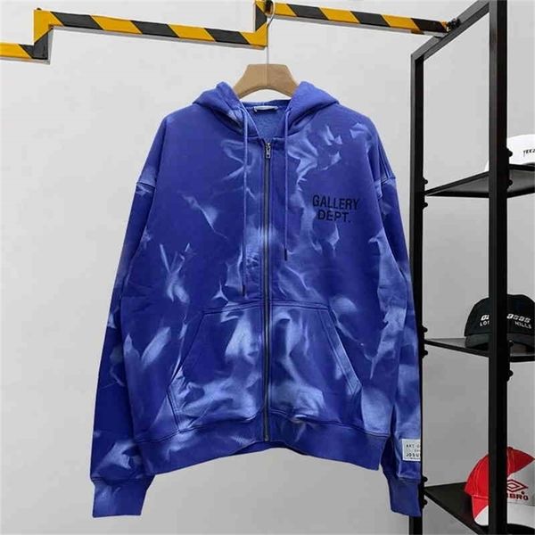 heavy jiechao gd galery dept industry tie dyeing washing water used sweater fleece hooded cardigan xym k0ll lil, Black
heavy jiechao gd galery dept industry tie dyeing washing water used sweater fleece hooded cardigan xym k0ll lil, Black