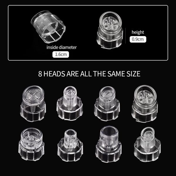 head replacement plastic tips for 6 in 1/7 in 1/8 in 1 hydra facial water oxygen dermabrasion jet hydro peel beauty machine perf
head replacement plastic tips for 6 in 1/7 in 1/8 in 1 hydra facial water oxygen dermabrasion jet hydro peel beauty machine perf