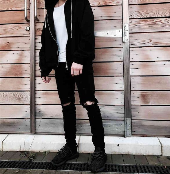 men's jeans high street ins net red same style black knife cut hole water wash slim fit small feet versatile cowboy pants men's fa, Blue
men's jeans high street ins net red same style black knife cut hole water wash slim fit small feet versatile cowboy pants men's fa, Blue