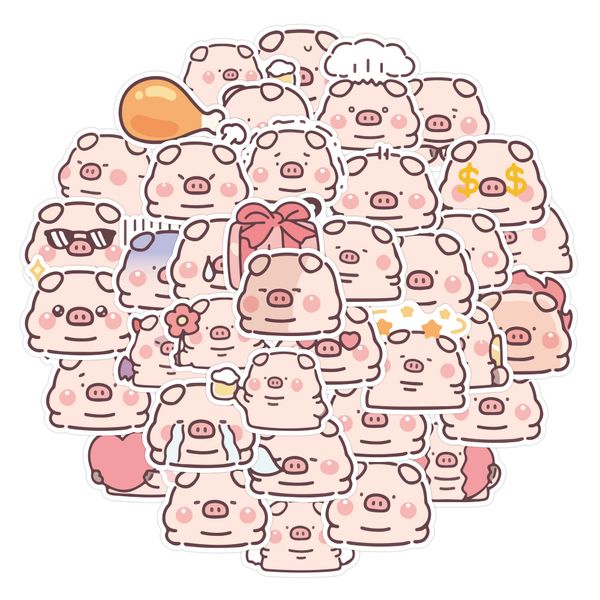 40pcs animal pink pig stickers pack cartoon for kid toy helmet motorcycle phone case luggage sticker decals waterproof
40pcs animal pink pig stickers pack cartoon for kid toy helmet motorcycle phone case luggage sticker decals waterproof