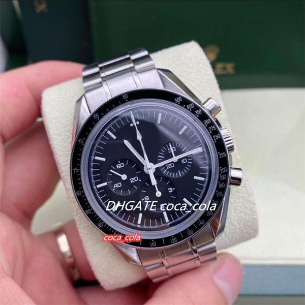 real p om factory watches men's professional automatic chronograph black dial cal.1863 manual mechanical movement stainless steel brace, Slivery;brown
real p om factory watches men's professional automatic chronograph black dial cal.1863 manual mechanical movement stainless steel brace, Slivery;brown