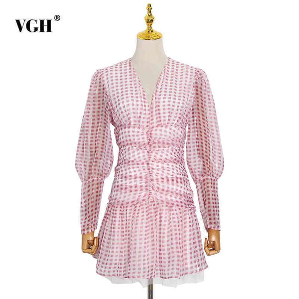 pink dress for women v neck lantern long sleeve high waist ruched plaid hit color elegant mini dresses female autumn 210507, Black;gray
pink dress for women v neck lantern long sleeve high waist ruched plaid hit color elegant mini dresses female autumn 210507, Black;gray