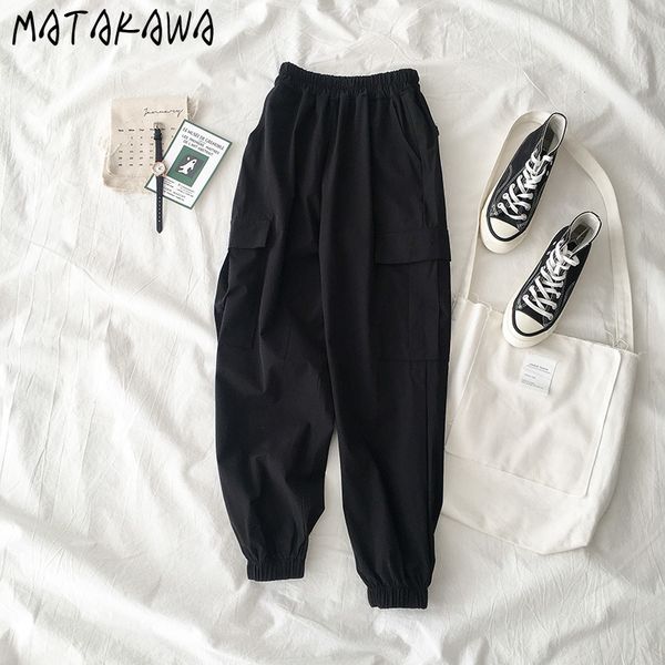 streetwear overalls autumn womens wear korean harun pants elastic high waist harajuku legged 210506, Black;white
streetwear overalls autumn womens wear korean harun pants elastic high waist harajuku legged 210506, Black;white