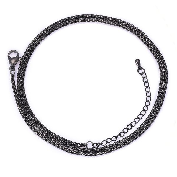 stainless steel rolo chain 20 inches silver/black/gold/rose gold round box link chain 2.5mm widt with 5cm extension sy222
stainless steel rolo chain 20 inches silver/black/gold/rose gold round box link chain 2.5mm widt with 5cm extension sy222