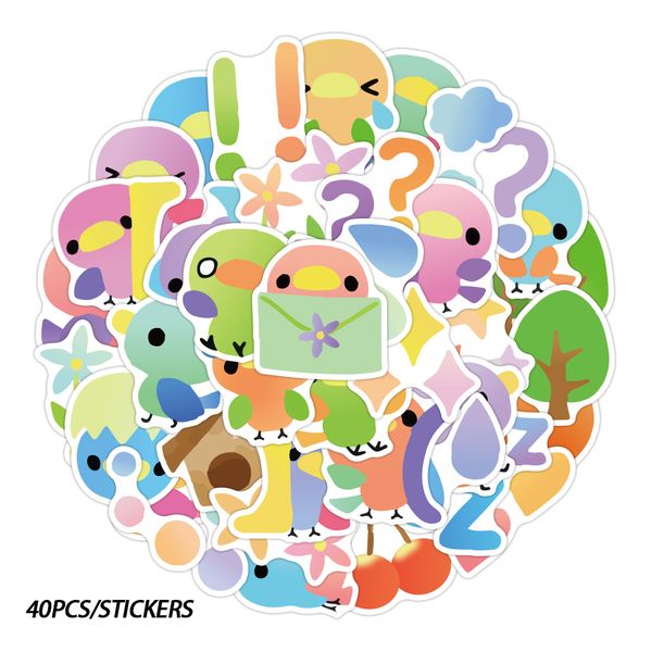 40pcs color bird mix fruit car stickers waterproof skateboard motorcycle guitar luggage lapbicycle decals kids toys
40pcs color bird mix fruit car stickers waterproof skateboard motorcycle guitar luggage lapbicycle decals kids toys