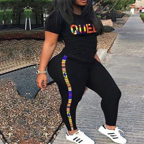 summer casual short-sleeved trousers suit home service letter printing stripe sports two-piece vestidos de muje 220315, White
summer casual short-sleeved trousers suit home service letter printing stripe sports two-piece vestidos de muje 220315, White