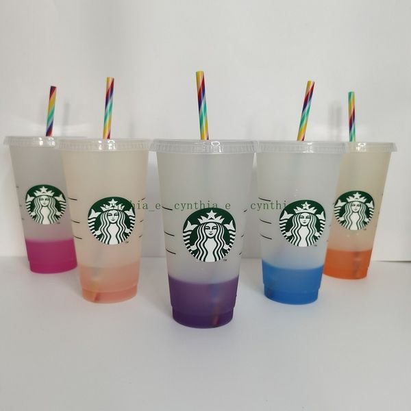 starbucks 24oz/710ml plastic transparent discoloration tumbler reusable clear drinking flat bottom cup pillar shape lid straw mug bardian
starbucks 24oz/710ml plastic transparent discoloration tumbler reusable clear drinking flat bottom cup pillar shape lid straw mug bardian