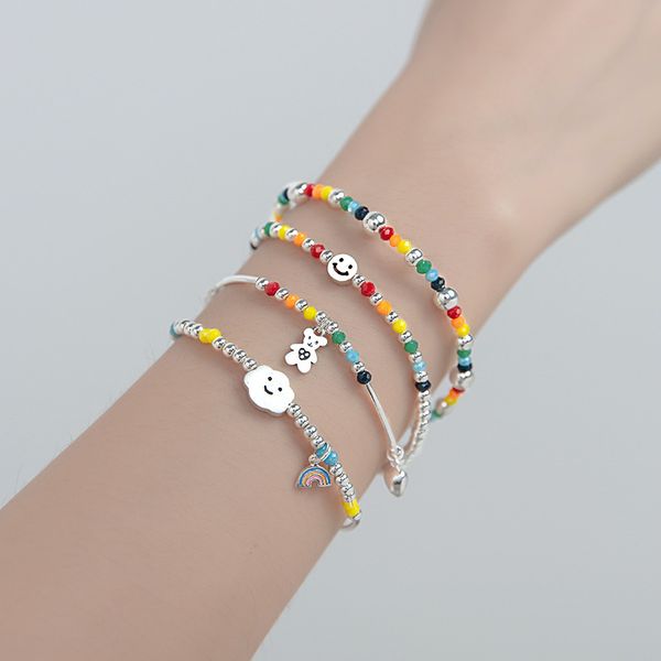 colorful strand bracelet korean style fresh sweet girly colorful beads clouds hand jewelry, Black
colorful strand bracelet korean style fresh sweet girly colorful beads clouds hand jewelry, Black