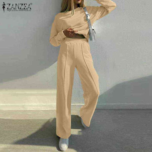 2022 oversized zanzea women matching sets tracksuits casual solid long sleeve pullovers wide leg pants fashion ol two piece sets t220729, Gray
2022 oversized zanzea women matching sets tracksuits casual solid long sleeve pullovers wide leg pants fashion ol two piece sets t220729, Gray