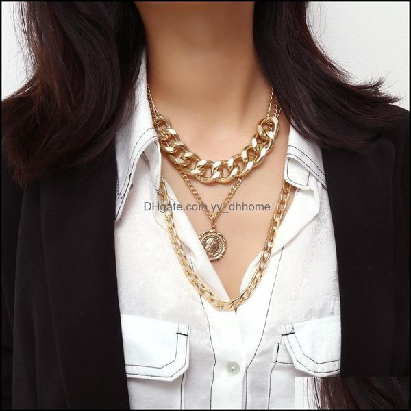 pendant necklaces pendants jewelry hip hop hyperbole mti layer thick curb cuban link chain portrait choker necklace women fashion drop del, Silver
pendant necklaces pendants jewelry hip hop hyperbole mti layer thick curb cuban link chain portrait choker necklace women fashion drop del, Silver