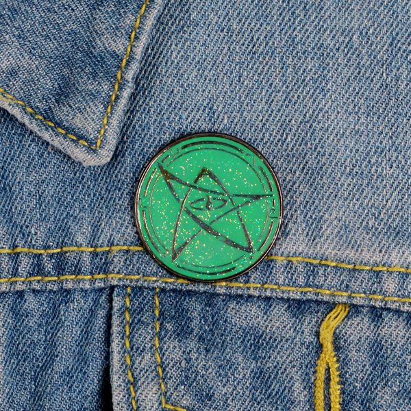terror green round five-pointed star pentagram brooches classic novel 'call of cthulhu'adventure game brooch pin badge jewelry, Blue
terror green round five-pointed star pentagram brooches classic novel 'call of cthulhu'adventure game brooch pin badge jewelry, Blue