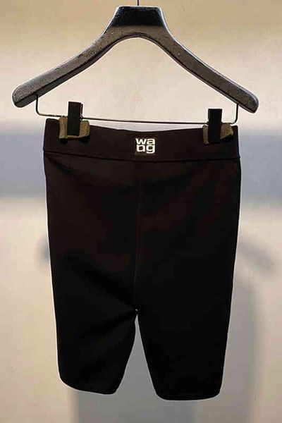 women's shorts dang elastic knitted slim fit cropped pants with high waist and hips for versatile tight sports casual women's fash, White;black
women's shorts dang elastic knitted slim fit cropped pants with high waist and hips for versatile tight sports casual women's fash, White;black