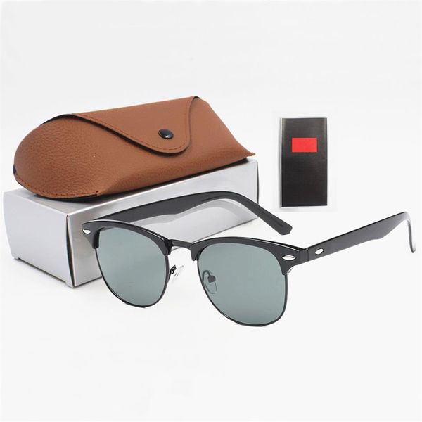 1pcs fashion sunglasses eyewear sun glasses designer mens womens brown cases black metal frame dark 50mm lenses for237m, White;black
1pcs fashion sunglasses eyewear sun glasses designer mens womens brown cases black metal frame dark 50mm lenses for237m, White;black