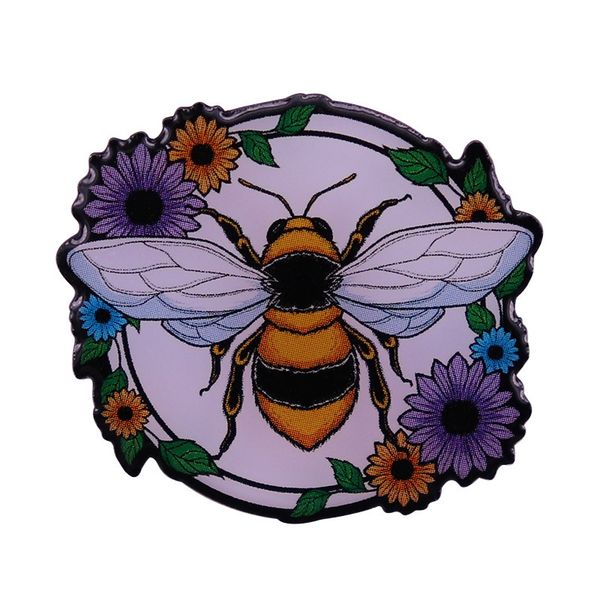 honey bee on some flowers enamel pin badge isolated on white background brooch, Blue
honey bee on some flowers enamel pin badge isolated on white background brooch, Blue