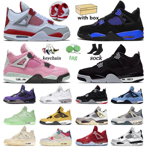 with box jumpman 4 4s iv men women designer basketball shoes bred blue thunder craft peach military black cat sports sneakers trainers size
with box jumpman 4 4s iv men women designer basketball shoes bred blue thunder craft peach military black cat sports sneakers trainers size