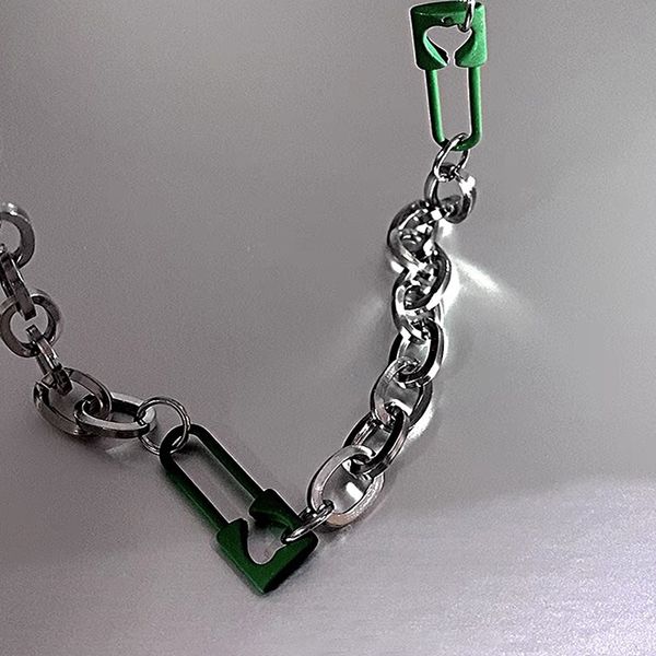 chains green pin necklace womens fashion ins hip hop cool style niche sweater chain accessories, Silver
chains green pin necklace womens fashion ins hip hop cool style niche sweater chain accessories, Silver