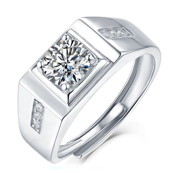 1ct real moissanite ring for men s925 sterling silver round brilliant male simulated diamonds wedding ring jewelry gift, Slivery;golden
1ct real moissanite ring for men s925 sterling silver round brilliant male simulated diamonds wedding ring jewelry gift, Slivery;golden