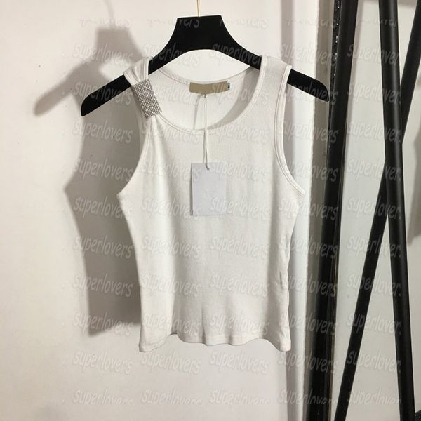 sparkling studded womens tanks cotton comfortable sleeveless summer simple fashion tank, White
sparkling studded womens tanks cotton comfortable sleeveless summer simple fashion tank, White