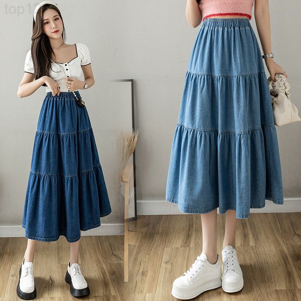 designerdenim skirt female spring and summer 2022 new a-shaped long cake high waist large swing medium length luxurious, White
designerdenim skirt female spring and summer 2022 new a-shaped long cake high waist large swing medium length luxurious, White