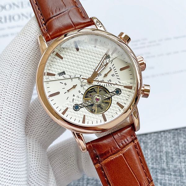 watch mens watches fully automatic mechanical wristwatches 48mm leather strap sapphire waterproof design multiple colour five pointer, Slivery;brown
watch mens watches fully automatic mechanical wristwatches 48mm leather strap sapphire waterproof design multiple colour five pointer, Slivery;brown