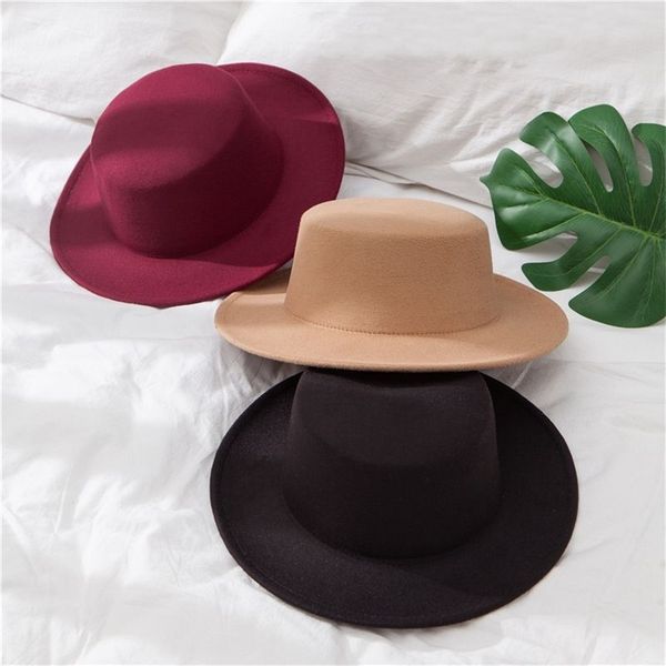 fedoras hats for women classic british jazz cap imitation woolen wide brim ladies caps church derby flat hat 220718, Blue;gray
fedoras hats for women classic british jazz cap imitation woolen wide brim ladies caps church derby flat hat 220718, Blue;gray