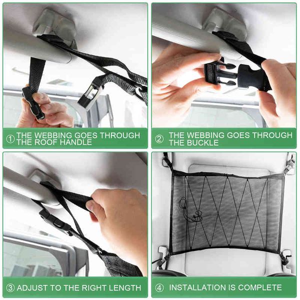 2pc 88x66cm car ceiling roof interior cargo zipper net universal storage bag sundries organizer adjustable mesh pocket for van suv y220414
2pc 88x66cm car ceiling roof interior cargo zipper net universal storage bag sundries organizer adjustable mesh pocket for van suv y220414