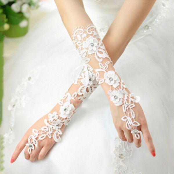 wedding bridal gloves lace bridal dress wedding luxury long fingerless accessories party essentials, White
wedding bridal gloves lace bridal dress wedding luxury long fingerless accessories party essentials, White