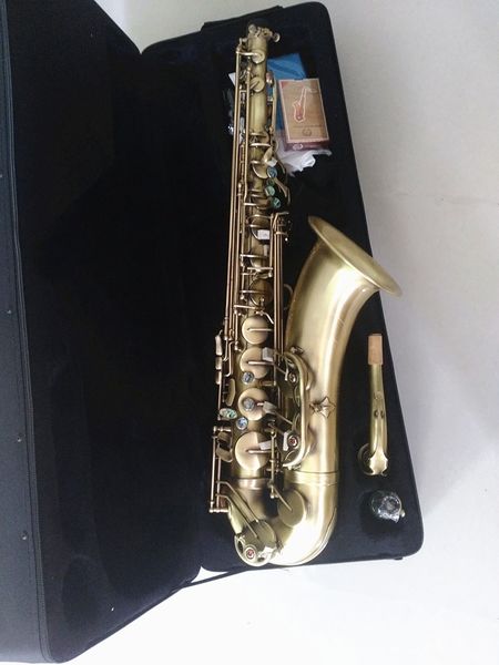 tenor saxophone antique copper simulation b flat sax musical instrument brass color buttons with reed cases accessories free
tenor saxophone antique copper simulation b flat sax musical instrument brass color buttons with reed cases accessories free