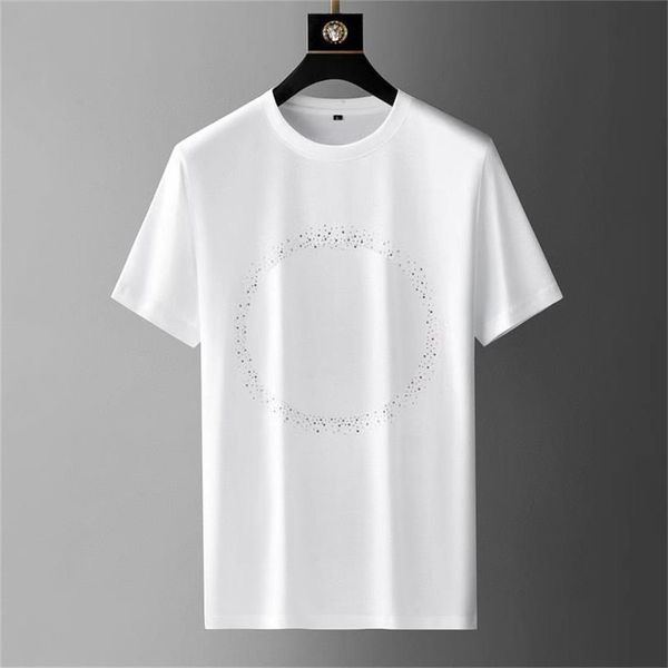 2022 men's t-shirts european station luxury high-end quality t-shirt short sleeve double mercerized cotton slim ice silk joker half sle, White;black
2022 men's t-shirts european station luxury high-end quality t-shirt short sleeve double mercerized cotton slim ice silk joker half sle, White;black