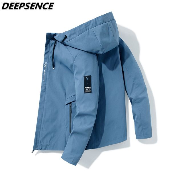 new spring autumn fashion jacket men kroean loose fit with hood zipper pockets solid color streetwear ins super fire jacktes men t220716, Black;brown
new spring autumn fashion jacket men kroean loose fit with hood zipper pockets solid color streetwear ins super fire jacktes men t220716, Black;brown
