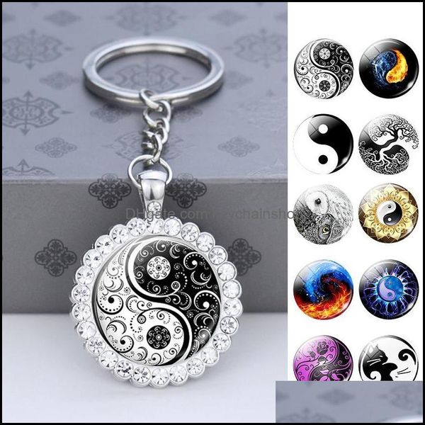 keychains fashion accessories yin yang tai chi keychain black and white symbol meditation reiki key chain for men car keyring glass rhinesto, Silver
keychains fashion accessories yin yang tai chi keychain black and white symbol meditation reiki key chain for men car keyring glass rhinesto, Silver