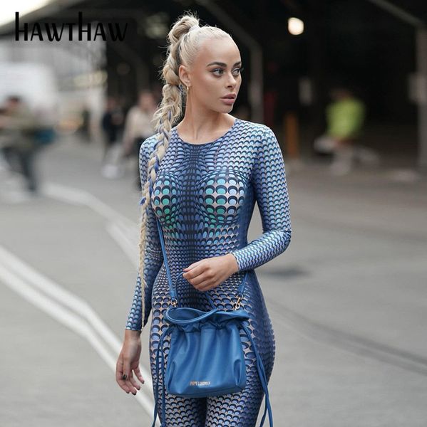 hawthaw women summer fashion bodycon slim printed long sleeve jumpsuit overall 2021 female clothing streetwear, Black;white
hawthaw women summer fashion bodycon slim printed long sleeve jumpsuit overall 2021 female clothing streetwear, Black;white